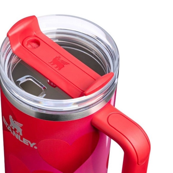 Target Stanley 40oz Tumbler Valentine's Day Rouge Heart Gradient Red NEW Cup - Picture 7 of 12